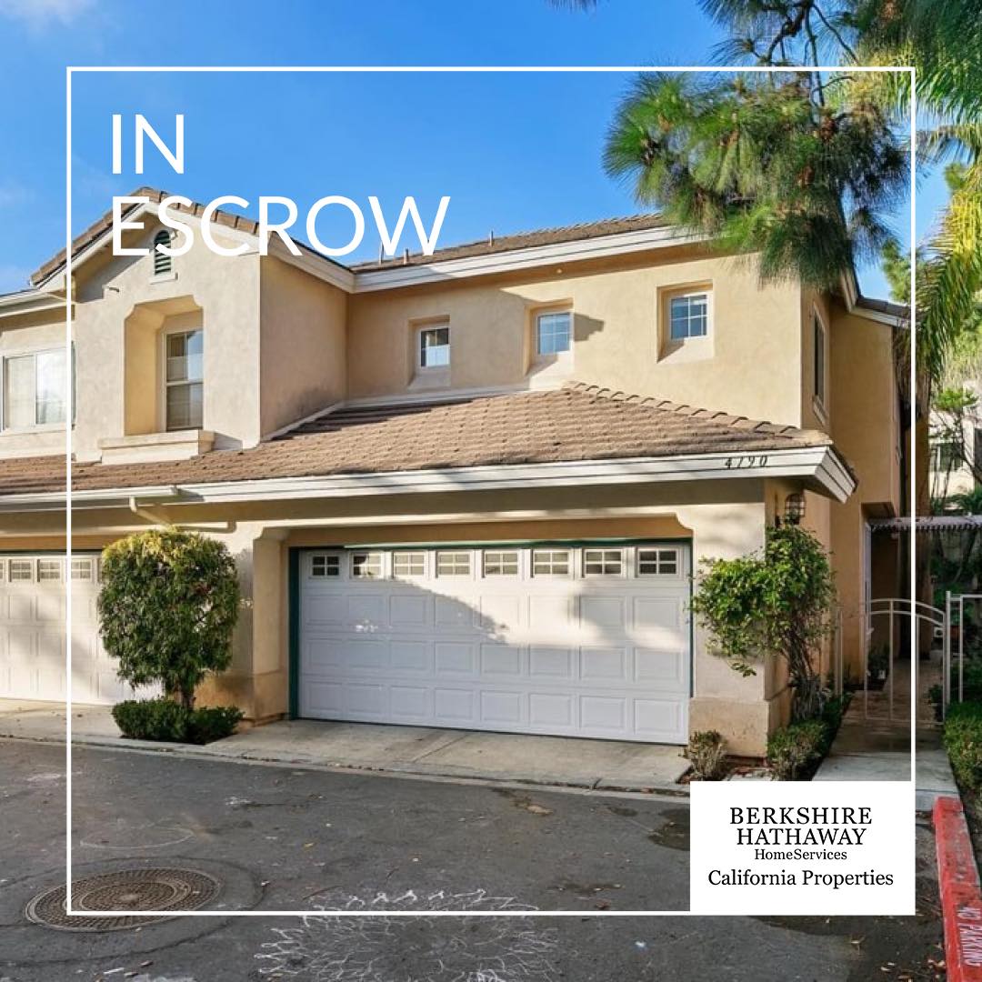 In Escrow! 4 BR/3 Bath Home in Carmel Valley!