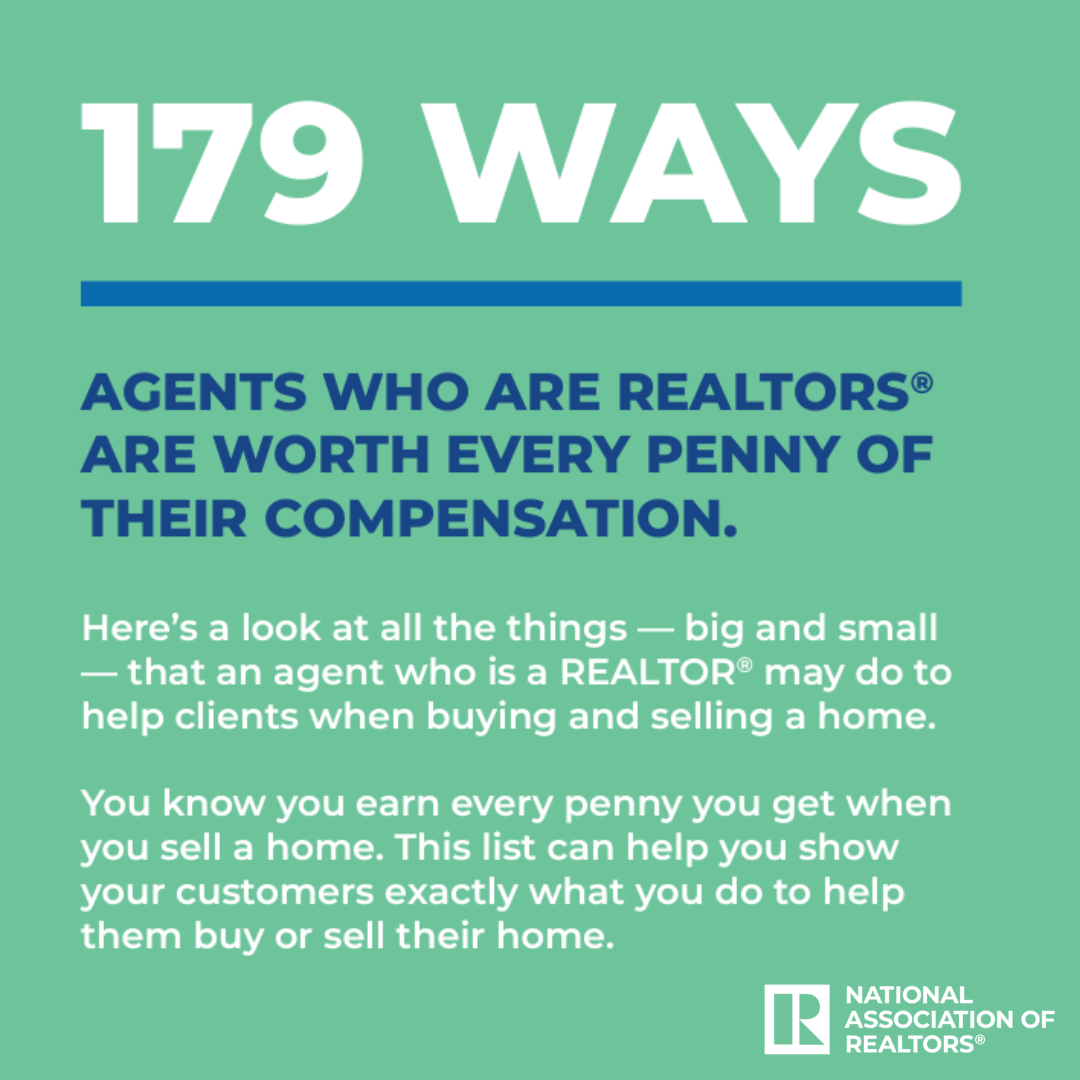 179 Ways Realtors Are Worth Every Penny of their Compensation for Sellers