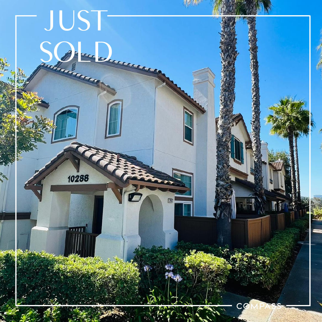 SOLD by Shirin! Gorgeous 2 BR Townhome in Sorrento Valley for $850K